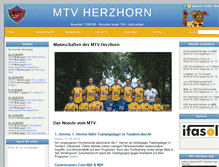 Tablet Screenshot of mtv-herzhorn-handball.de